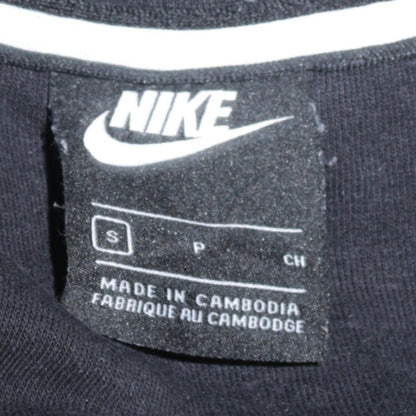 Nike Men's Black Full Zip Hoodie Small Cotton Blend Sportswear