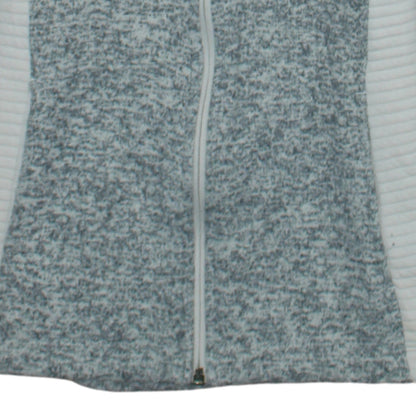 The North Face Women Grey Fleece Full Zip Jacket Size S