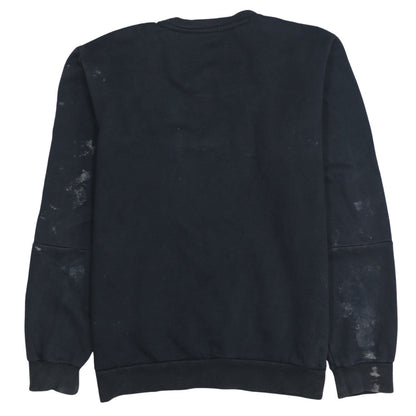 adidas Men's Black Crew Neck Regular Fit Sweatshirt L Sports Fleece