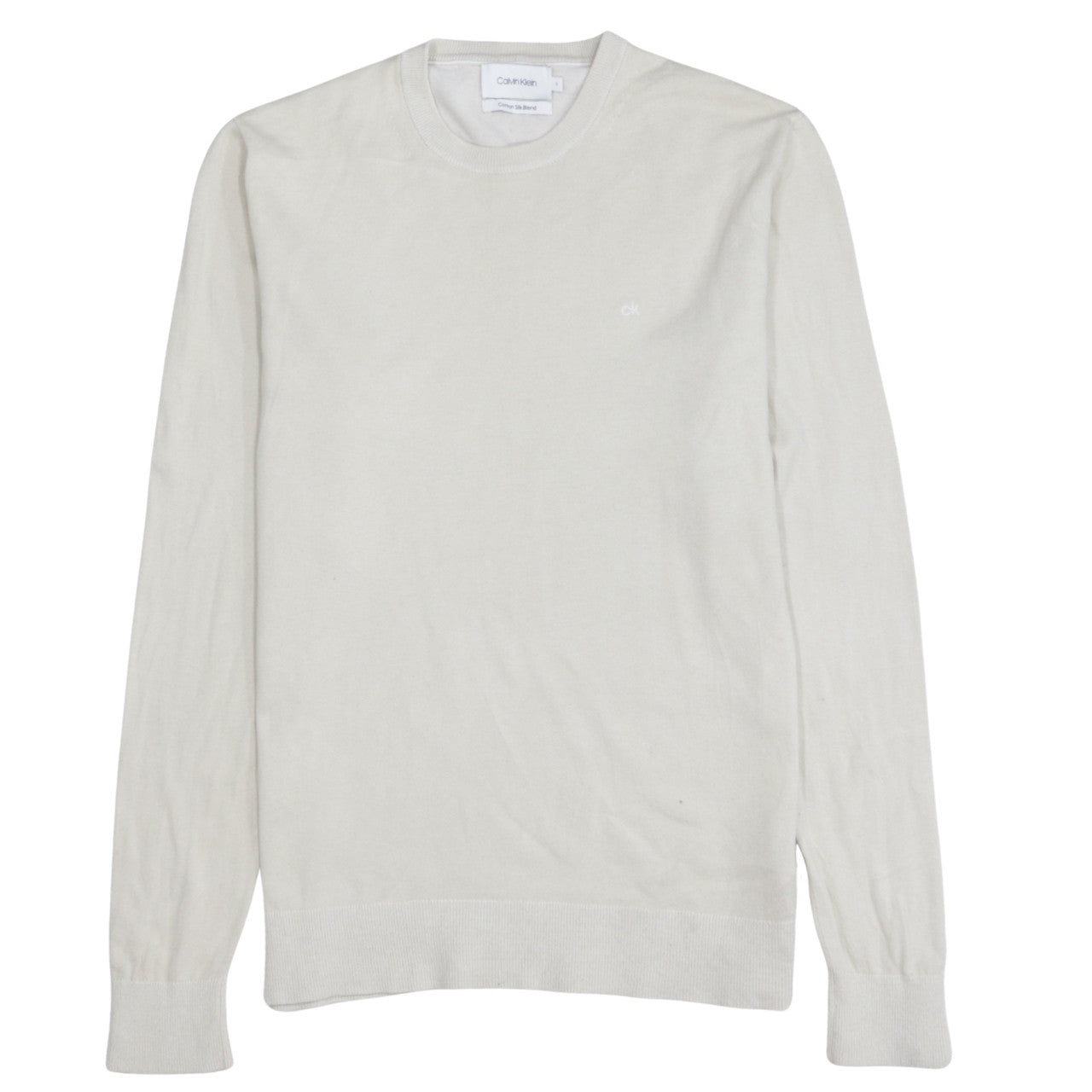 Mens UK Size S Calvin Klein Ivory Pullover Jumper