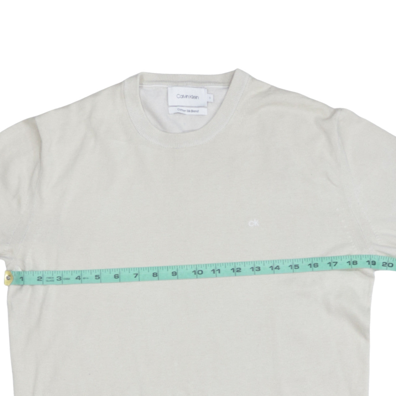 Mens UK Size S Calvin Klein Ivory Pullover Jumper