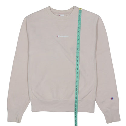 Womens UK Size S Champion Beige Pullover Sweatshirt