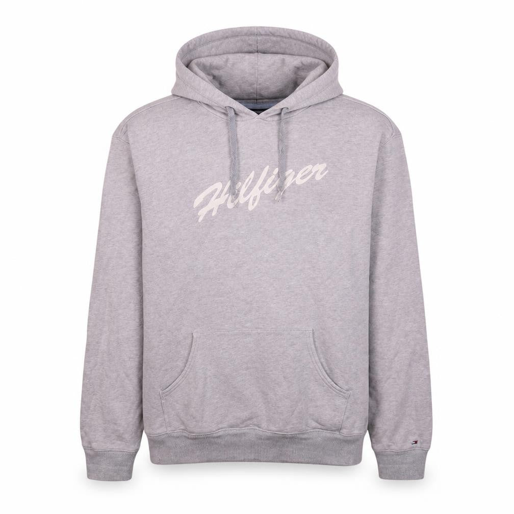 Tommy Hilfiger Mens Grey Pullover Hoodie Size L Classic Logo