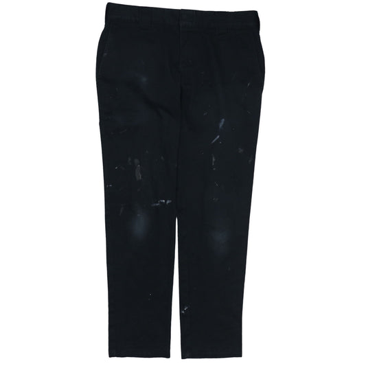 Mens UK Size 32 Dickies Regular Fit Chino Black Trousers