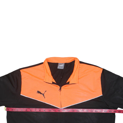 Puma Mens Black XL Full Zip Collared Sports Sweatshirt