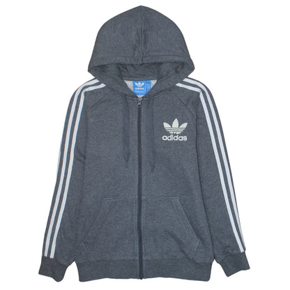 Mens UK Size S adidas Grey Full Zip Hoodie