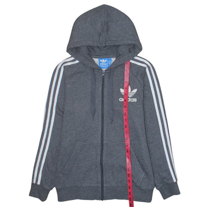 Mens UK Size S adidas Grey Full Zip Hoodie