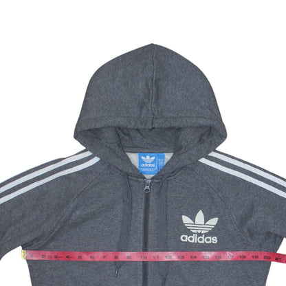 Mens UK Size S adidas Grey Full Zip Hoodie