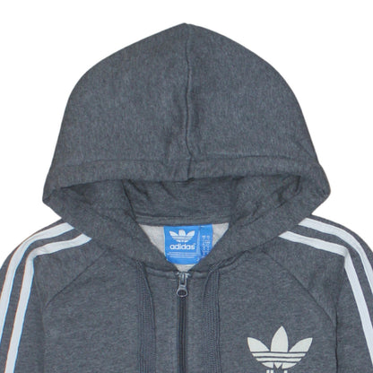 Mens UK Size S adidas Grey Full Zip Hoodie