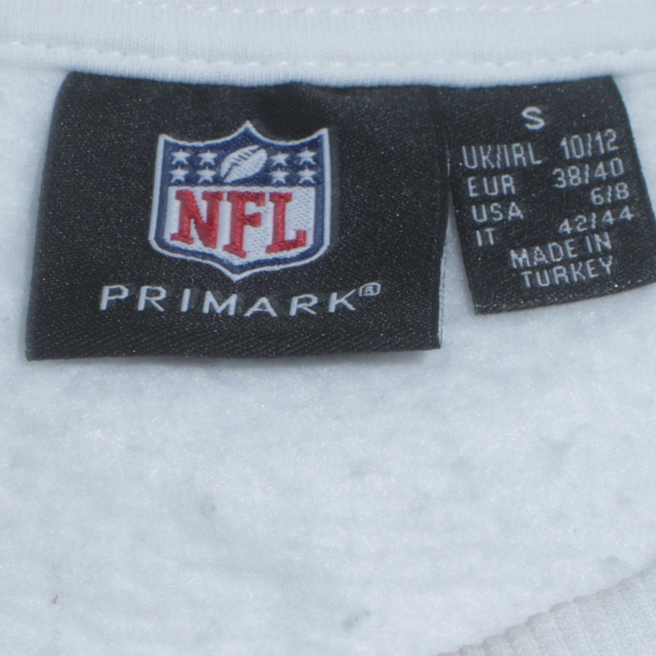 Womens UK Size S Primark White Pullover Sweatshirt