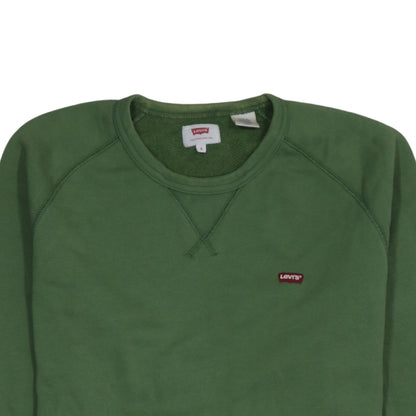 Womens UK Size S Levi's Green Pullover Sweatshirt