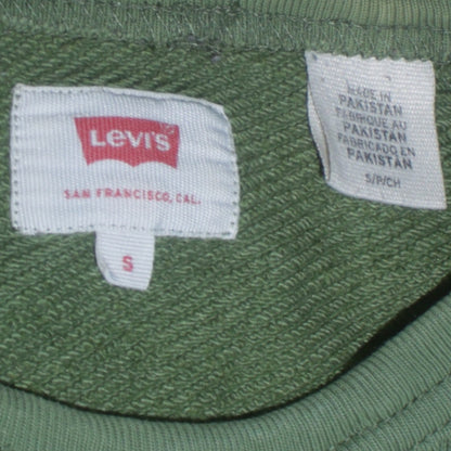 Womens UK Size S Levi's Green Pullover Sweatshirt