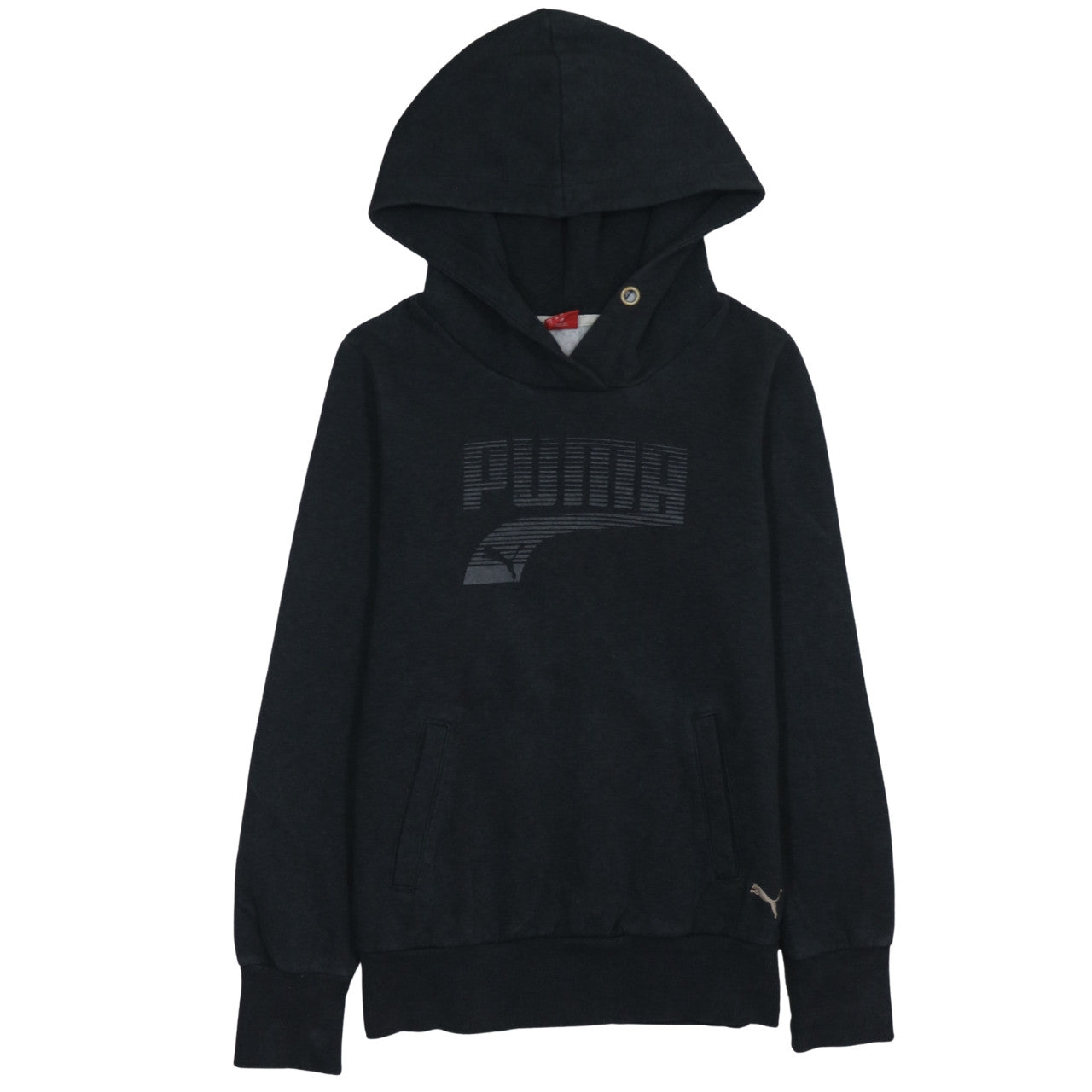 Womens UK Size 10 PUMA Black Pullover Hoodie