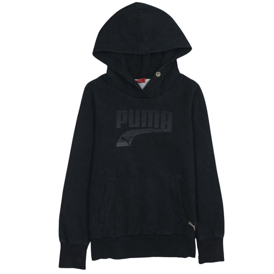 Womens UK Size 10 PUMA Black Pullover Hoodie