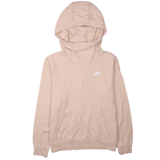 Womens UK Size M Nike Beige Pullover Hoodie