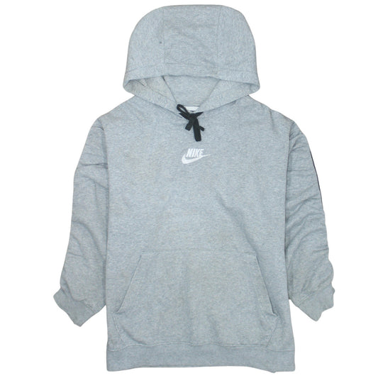 Womens UK Size L Nike Grey Pullover Hoodie