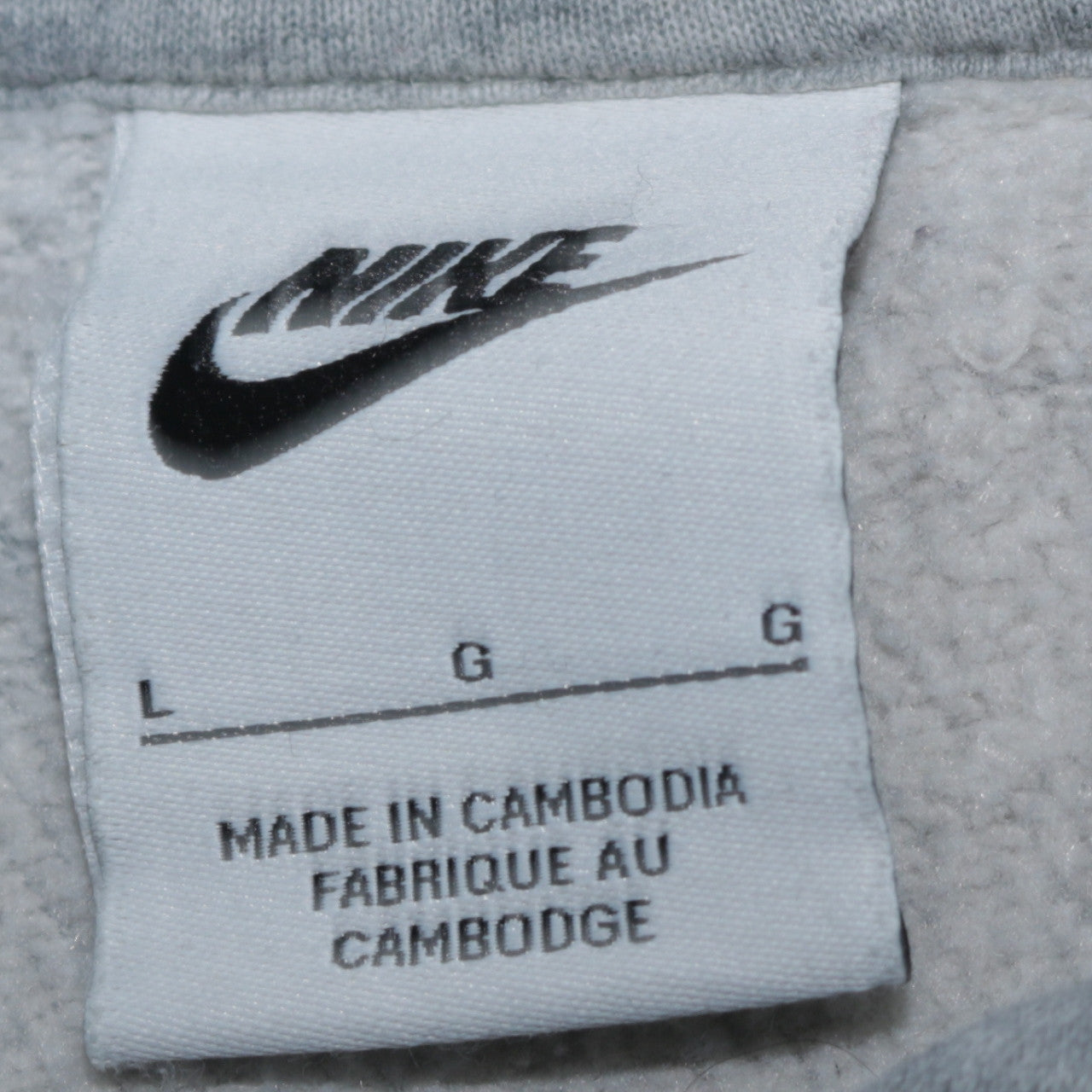 Womens UK Size L Nike Grey Pullover Hoodie