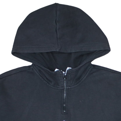 Adidas Women's Black 1/2 Zip Hooded Sweatshirt Size 16