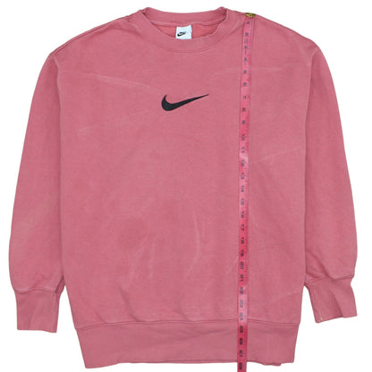 Womens UK Size M Nike Pink Pullover Sweatshirt