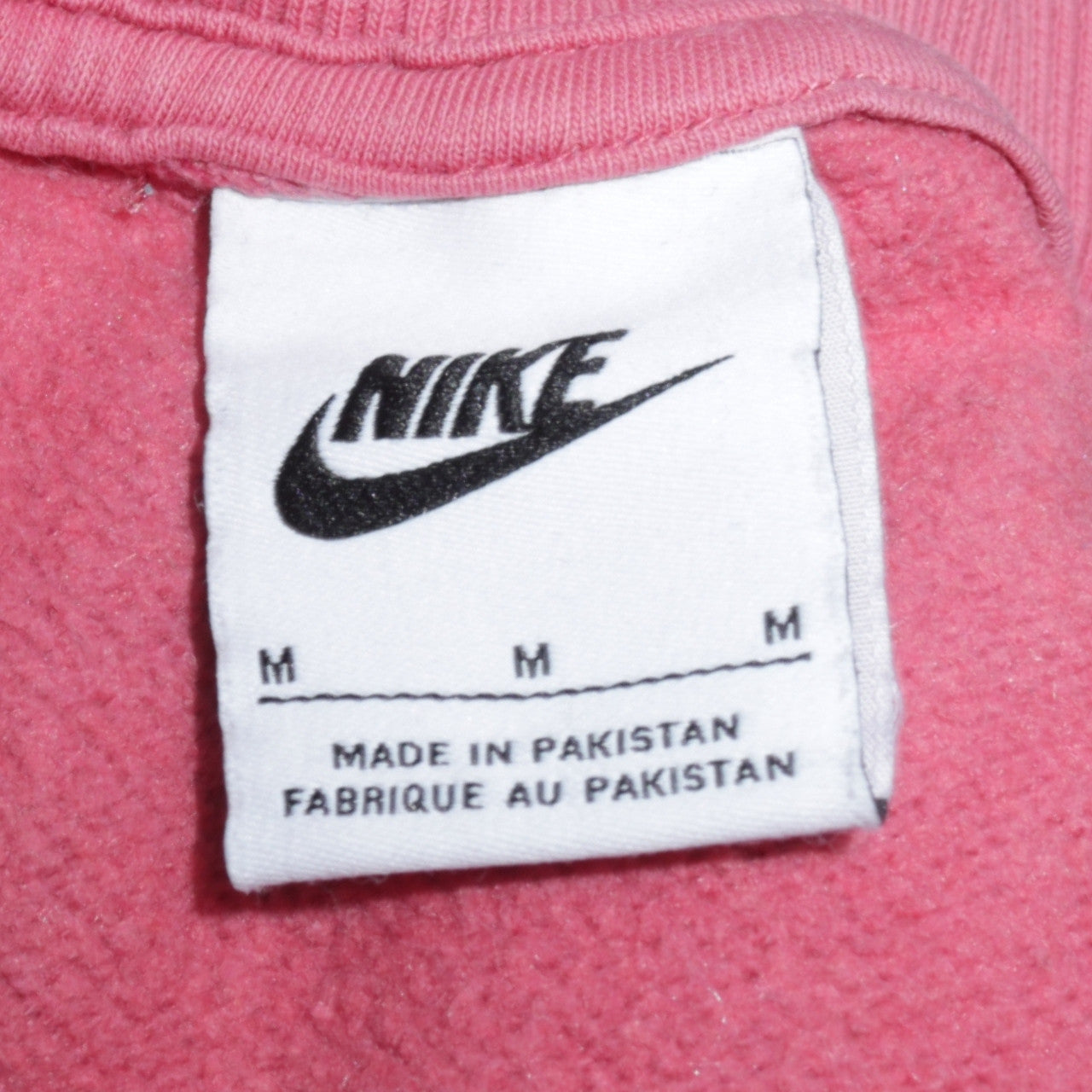 Womens UK Size M Nike Pink Pullover Sweatshirt