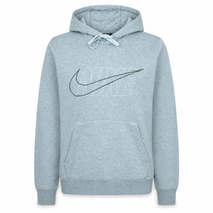 Nike Women’s Grey Pullover Hoodie Small Logo Graphic Sweatshirt