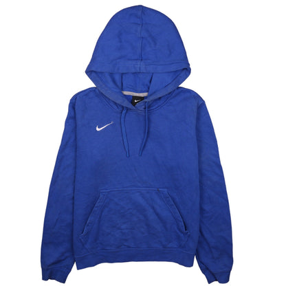 Womens UK Size M Nike Blue Pullover Hoodie