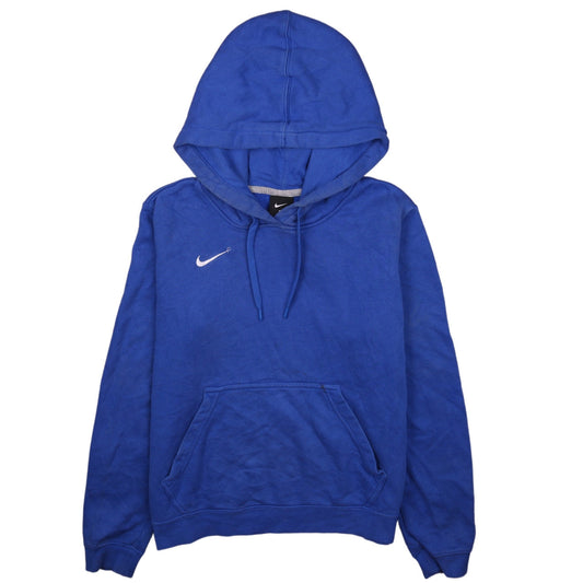 Womens UK Size M Nike Blue Pullover Hoodie