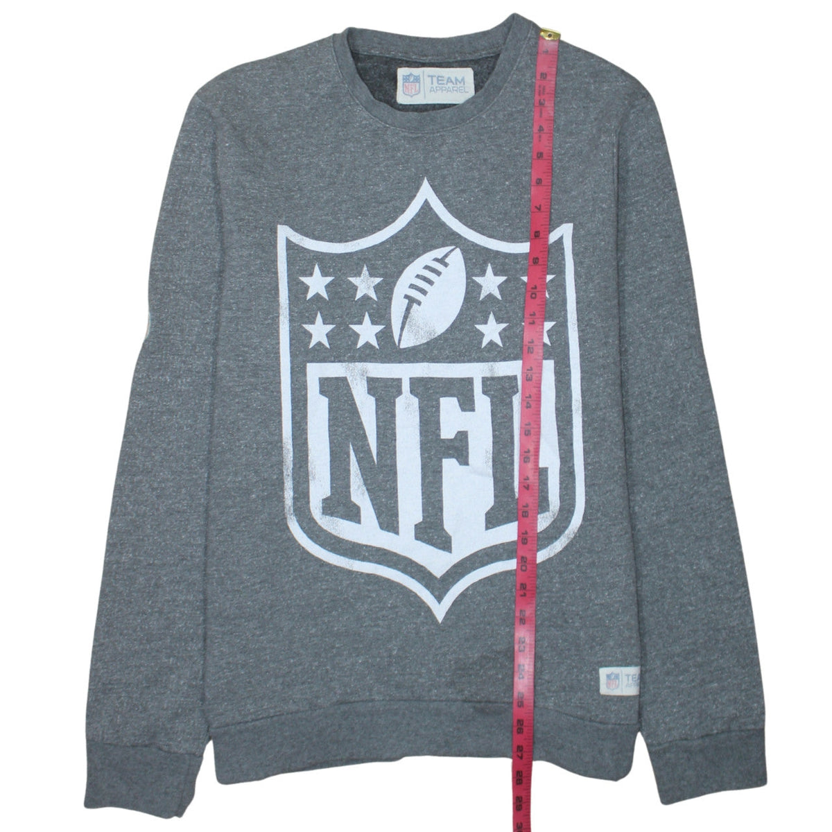 Mens UK Size L Team Apparel Grey Pullover Sweatshirt