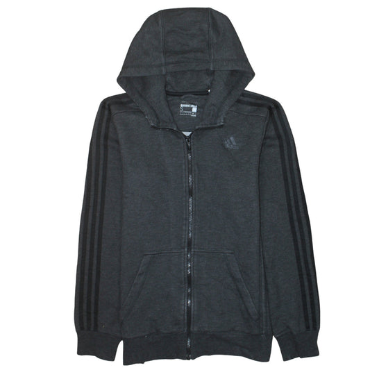 adidas Men’s Black Essentials Full Zip Hoodie Size S Regular Fit