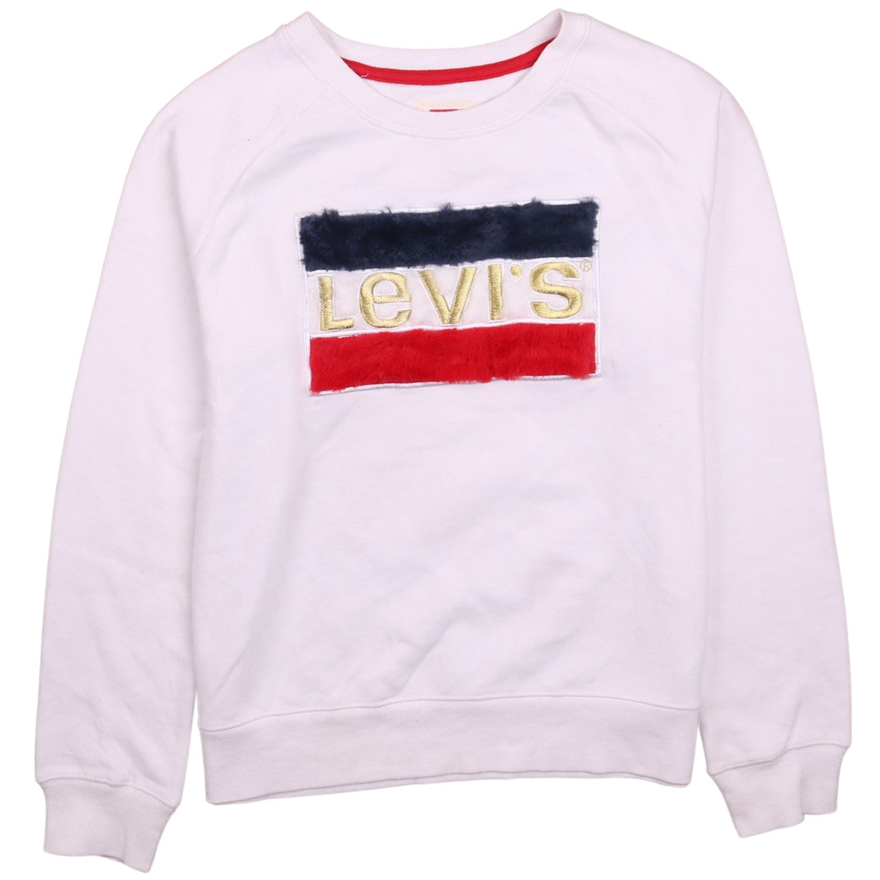 Girls UK Size XL Levi's White Pullover Sweatshirt