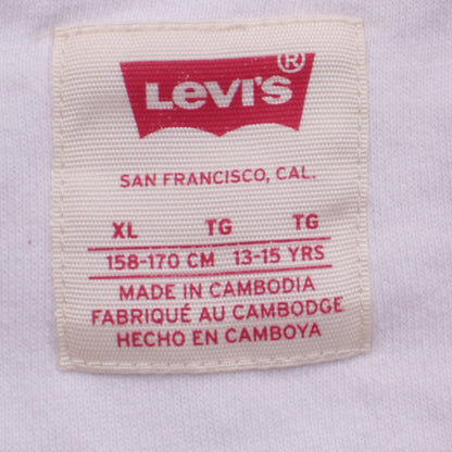 Girls UK Size XL Levi's White Pullover Sweatshirt
