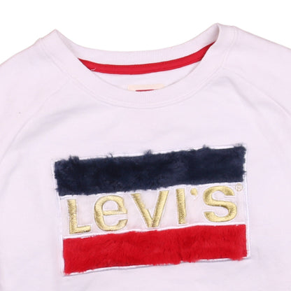 Girls UK Size XL Levi's White Pullover Sweatshirt