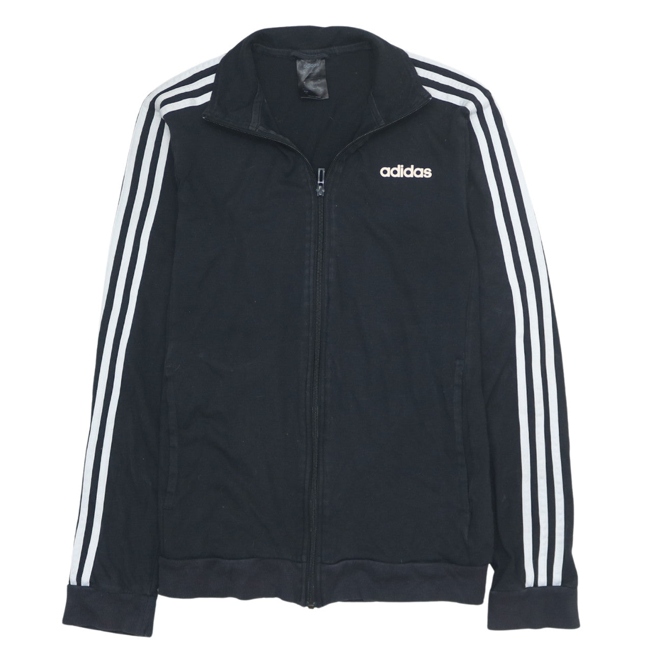 Mens UK Size S adidas Black Full Zip Sweatshirt