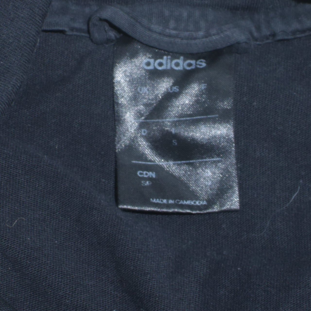 Mens UK Size S adidas Black Full Zip Sweatshirt
