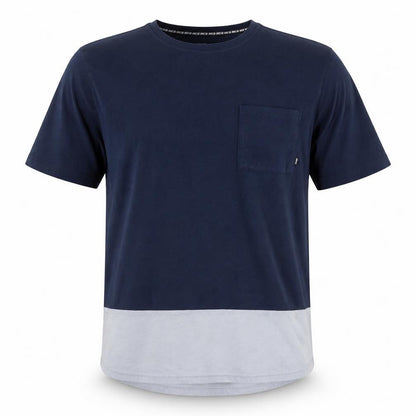 Nike SB Dri-Fit Men's Blue Colourblock Cotton T-Shirt Size L