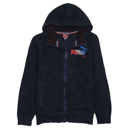 Mens UK Size S PUMA Blue Full Zip Hoodie