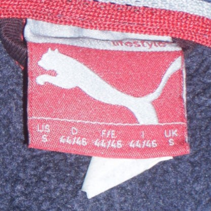 Mens UK Size S PUMA Blue Full Zip Hoodie