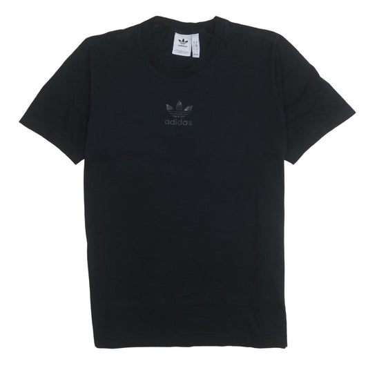 Adidas Men's Black Trefoil Crew Neck Short Sleeve T-Shirt Size M