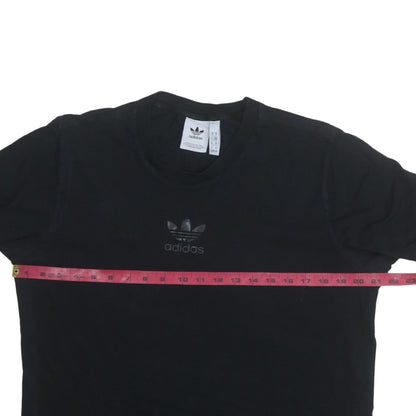 Adidas Men's Black Trefoil Crew Neck Short Sleeve T-Shirt Size M