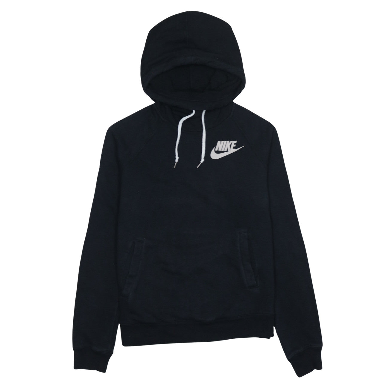 Womens UK Size M Nike Black Pullover Hoodie