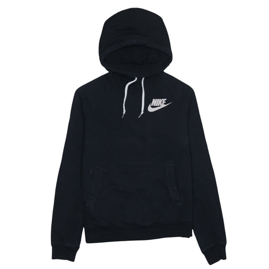 Womens UK Size M Nike Black Pullover Hoodie