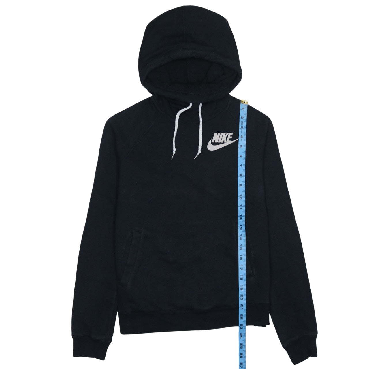 Womens UK Size M Nike Black Pullover Hoodie