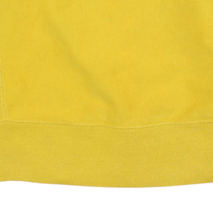 Champion Men's Yellow Reverse Weave Sweatshirt Small Crew Neck Pullover