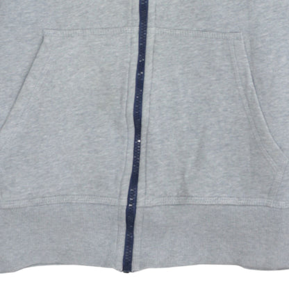 Mens UK Size L Nike Grey Full Zip Hoodie