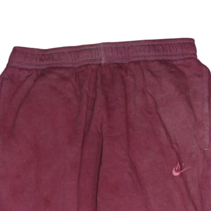 Nike Men's Red Jogger Sweatpants M Elastic Waist Tapered Fit