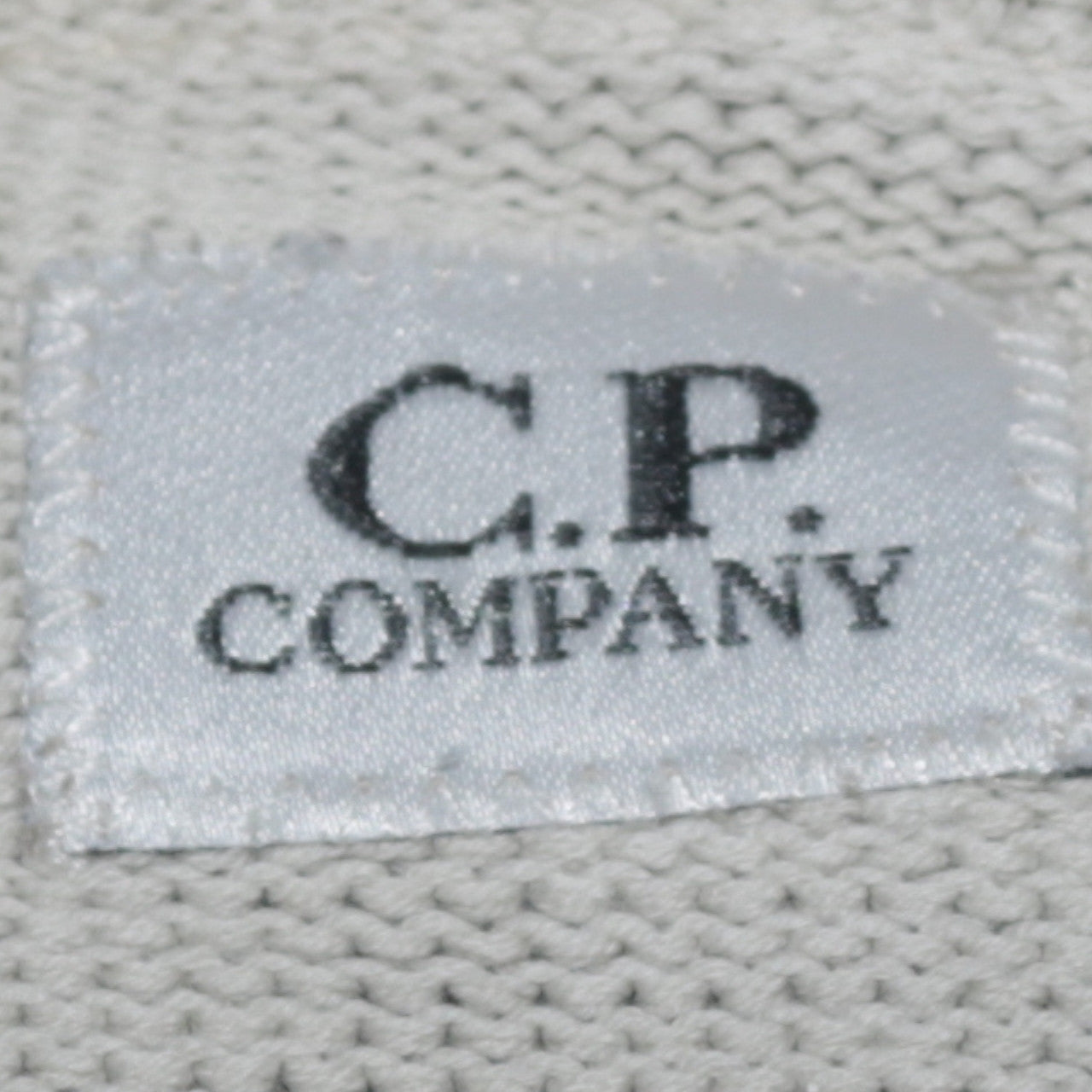 C.P. Company Men's Beige Cotton Henley Jumper Size M Classic Knit