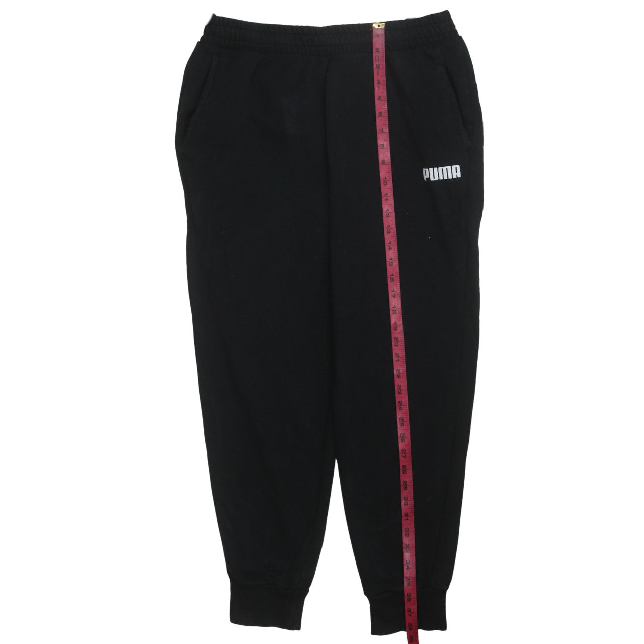 Mens UK Size XL PUMA Regular Fit Jogger Black Trousers