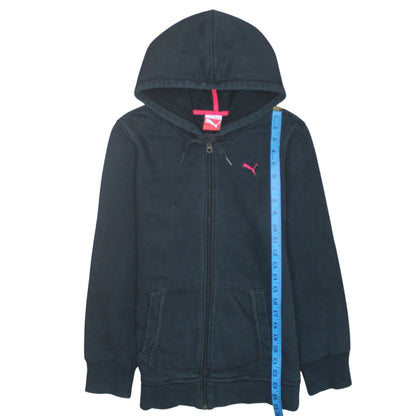 Womens UK Size 14 PUMA Black Full Zip Hoodie