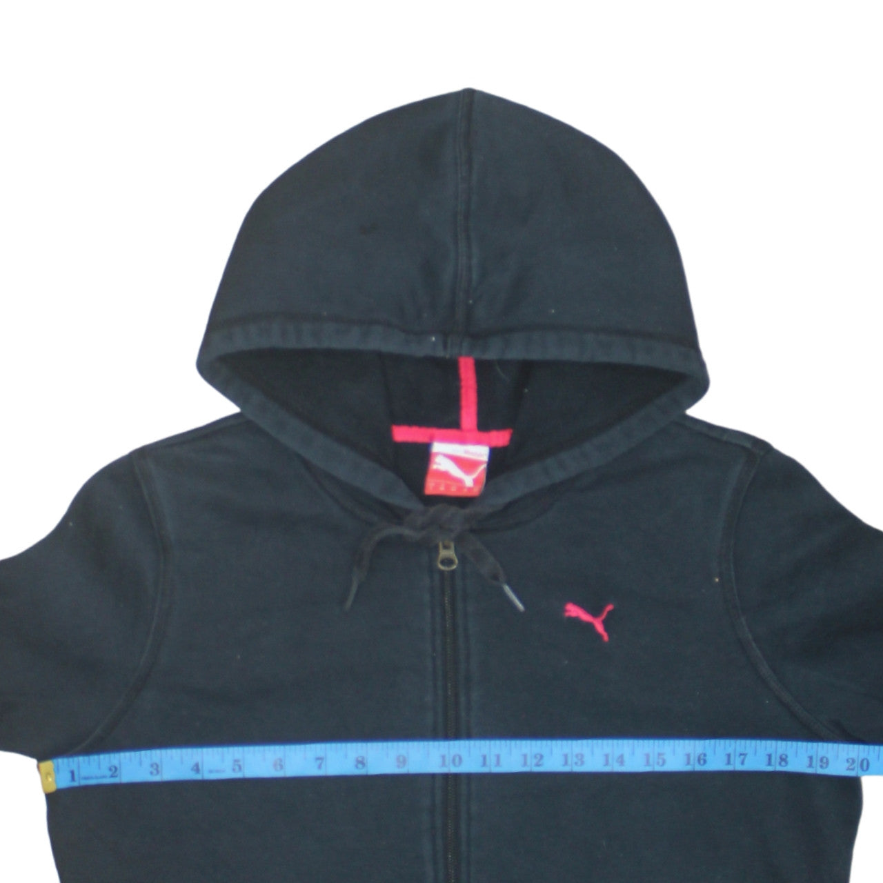 Womens UK Size 14 PUMA Black Full Zip Hoodie