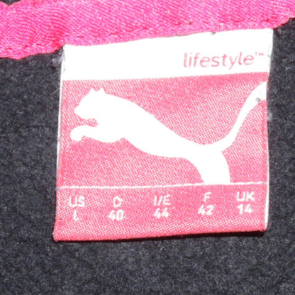 Womens UK Size 14 PUMA Black Full Zip Hoodie